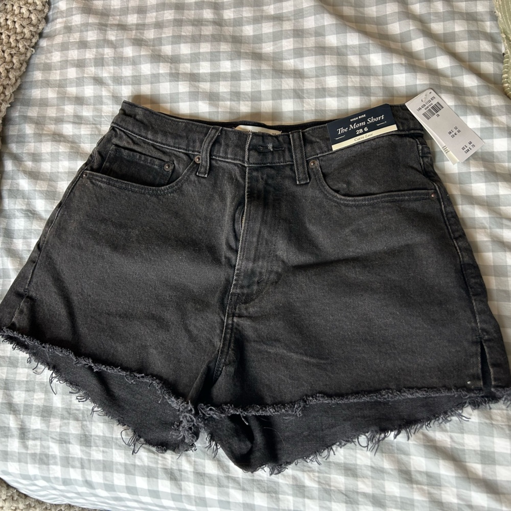 Abercrombie & Fitch Charcoal High-Rise Shorts